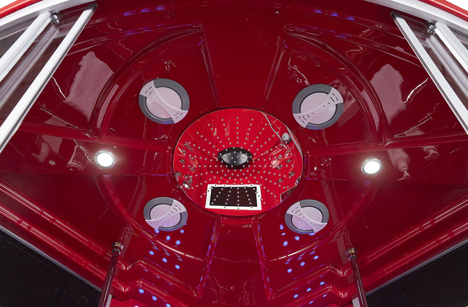Platinum Red Superior Steam Shower