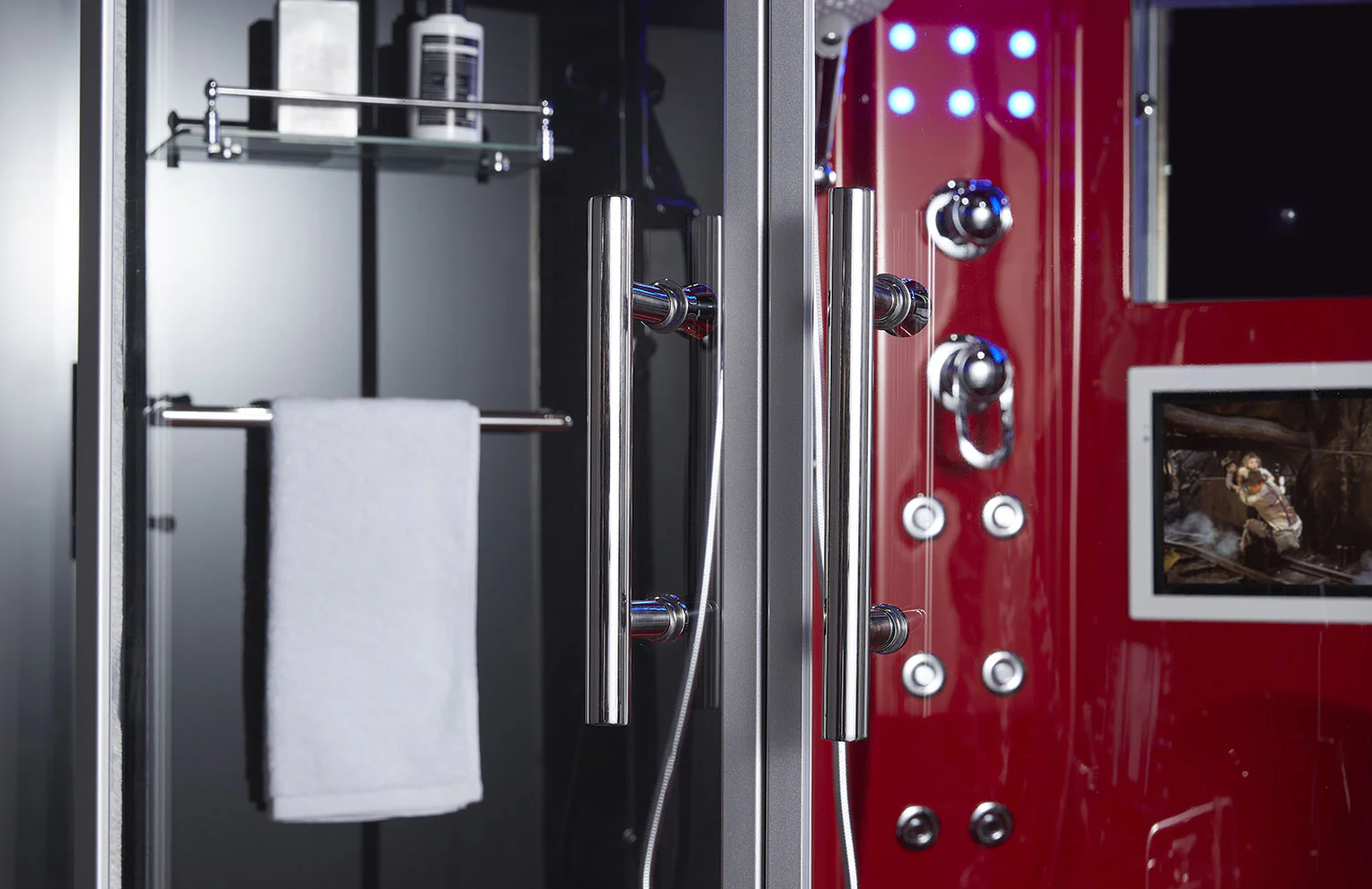 Platinum Red Superior Steam Shower