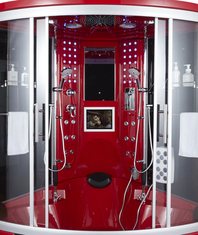 Platinum Red Superior Steam Shower
