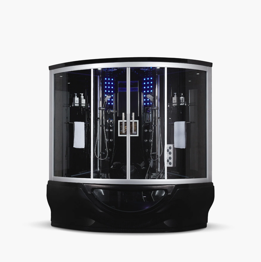 Platinum Black Superior Steam Shower