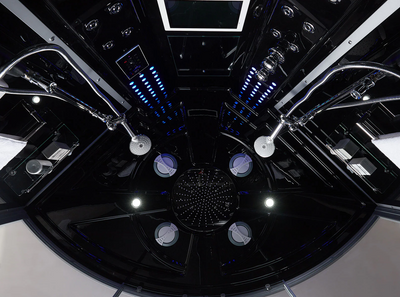 Platinum Black Superior Steam Shower