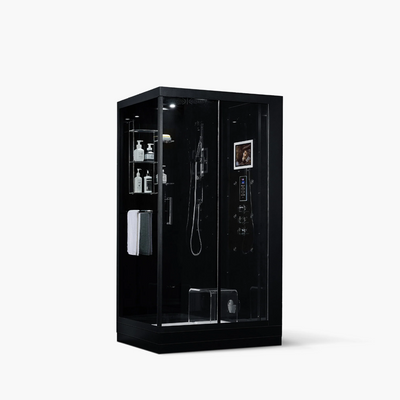 Platinum Black Lucca Steam Shower
