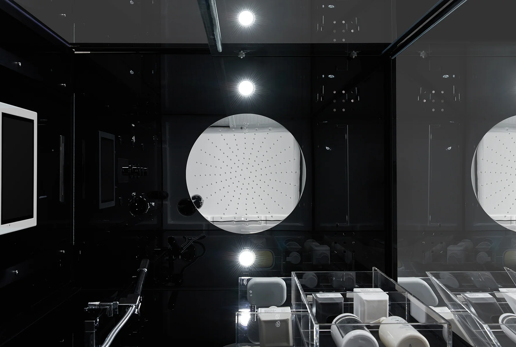 Platinum Black Arezzo Steam Shower