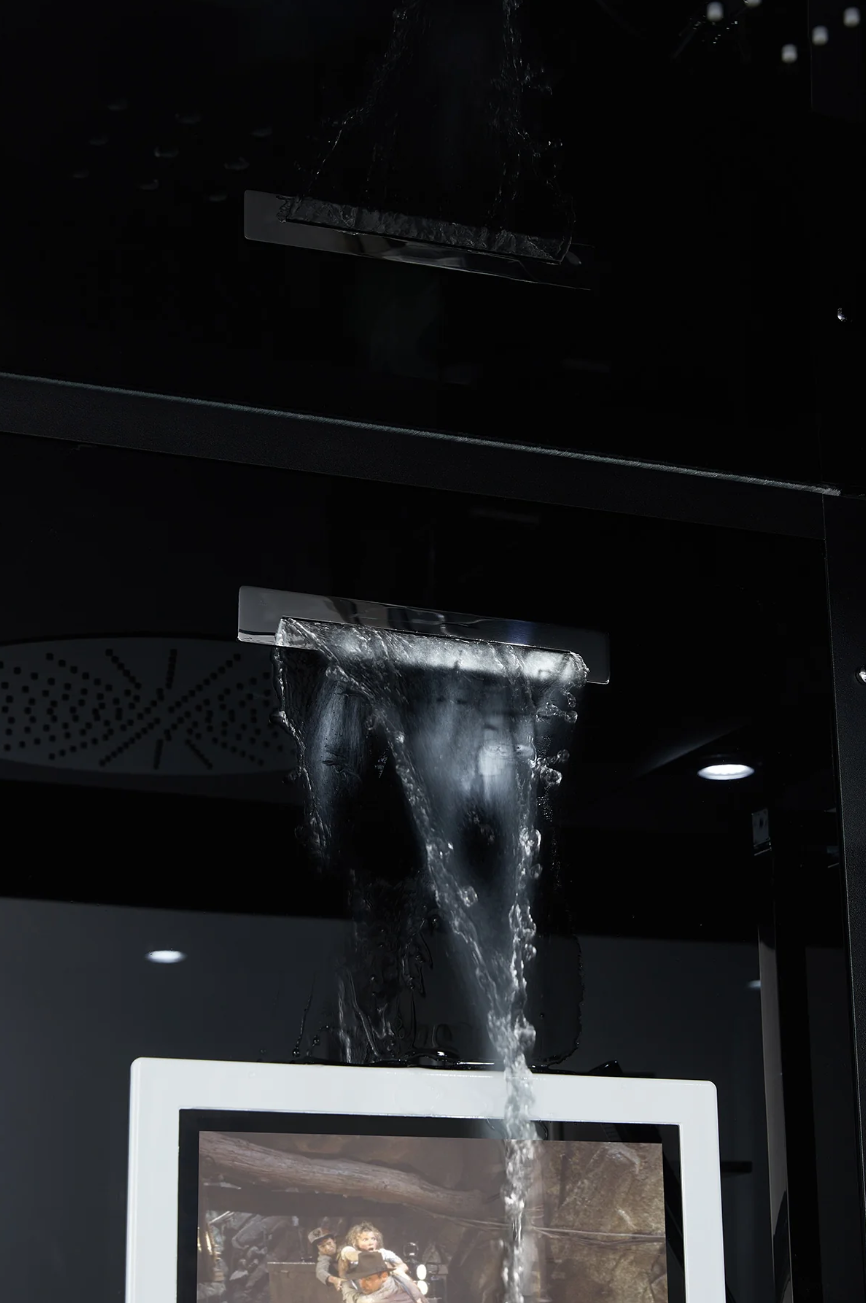 Platinum Black Arezzo Steam Shower