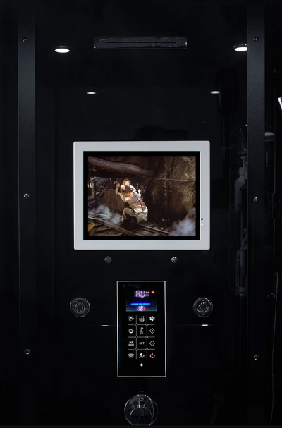 Platinum Black Lucca Steam Shower