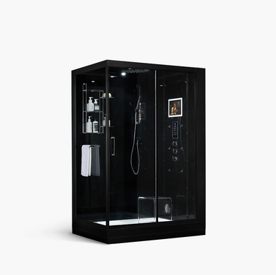 Platinum Black Anzio Steam Shower