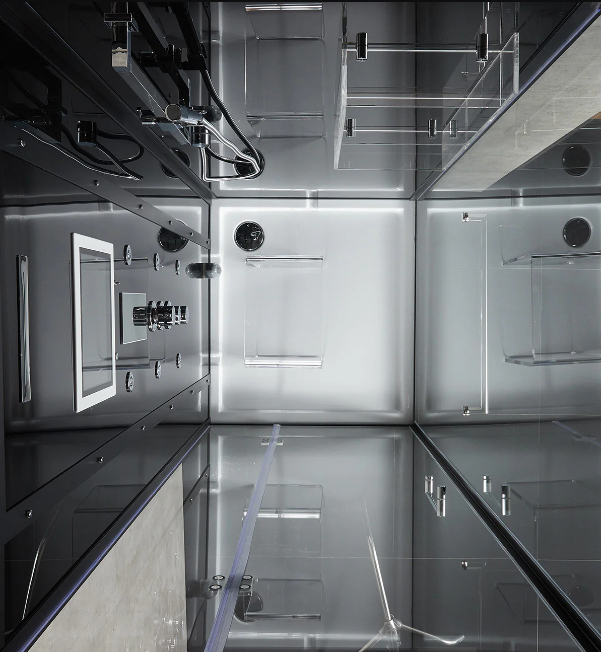 Platinum Black Anzio Steam Shower