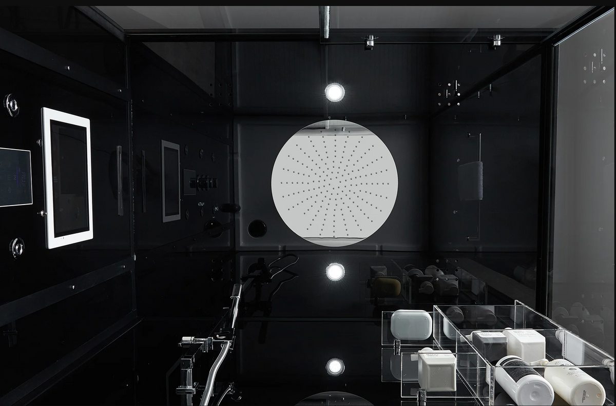 Platinum Black Anzio Steam Shower