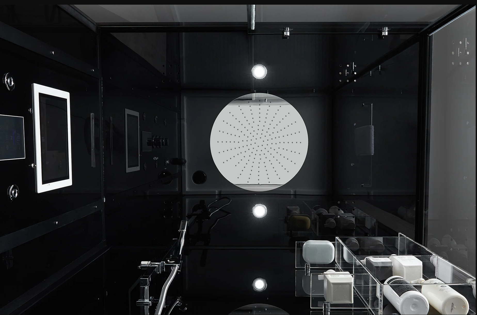 Platinum Black Anzio Steam Shower