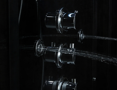 Platinum Black Anzio Steam Shower
