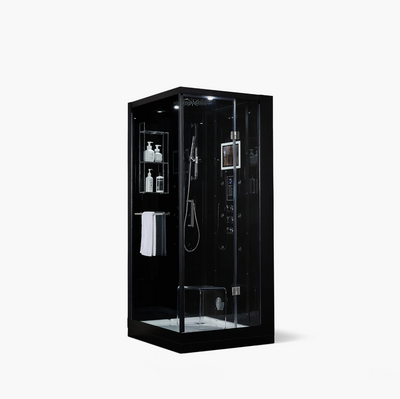 Platinum Black Arezzo Steam Shower